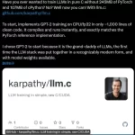 前OpenAI和特斯拉高管用纯C语言打造GPT-2，新项目引起热烈关注-