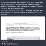 陶哲轩推荐：探索史上最全面的数学AI资源清单-