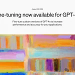 8月22日AI资讯:GPT-4o微调功能上线,黑神话打破游戏记录-